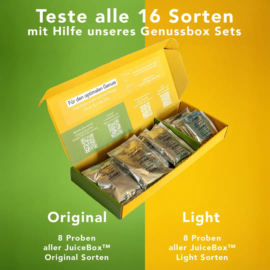 JuiceBox™ Glastrinkflaschen Spar-Set