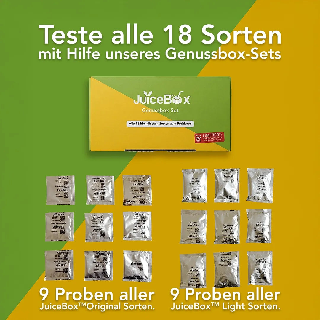 JuiceBox™ Glastrinkflaschen Spar-Set