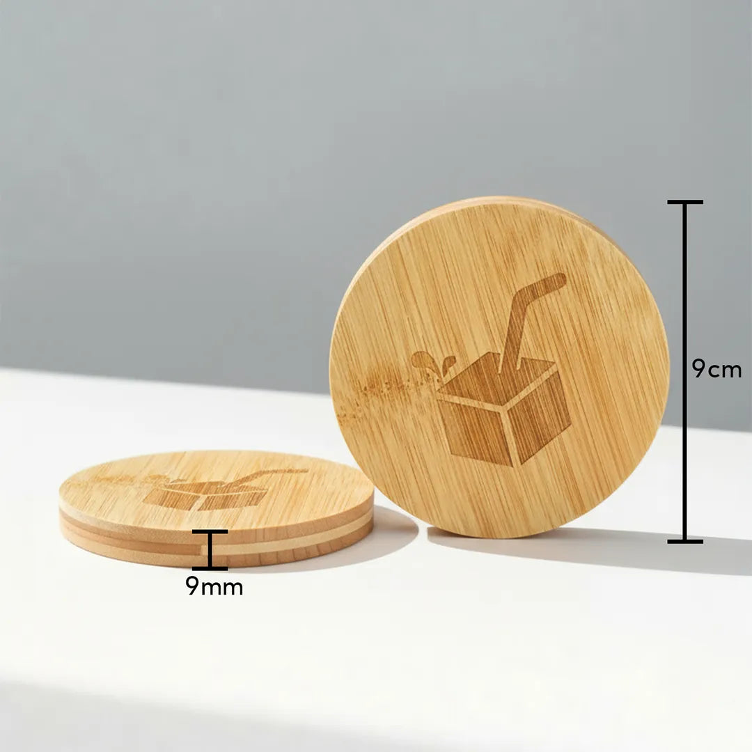 JuiceBox™ Holz-Untersetzer