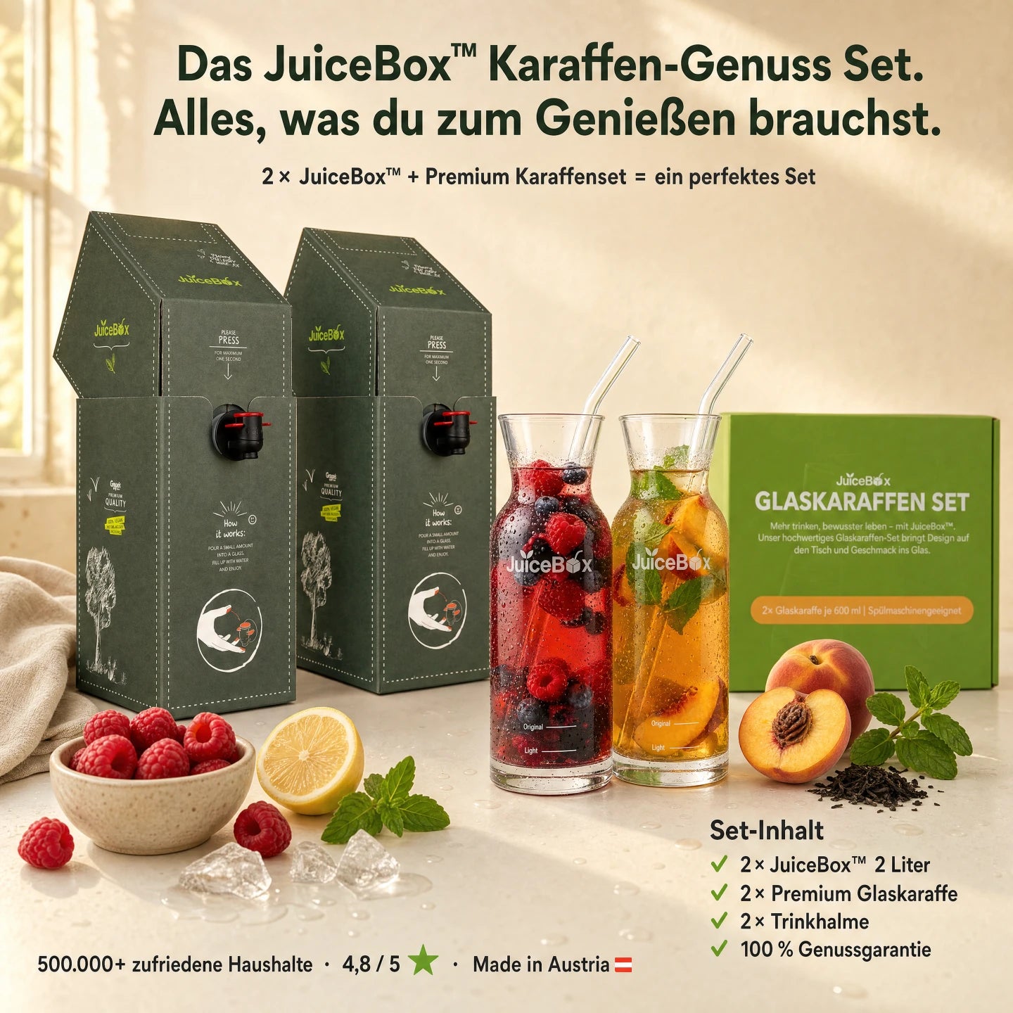 JuiceBox™ Karaffen-Genuss Set