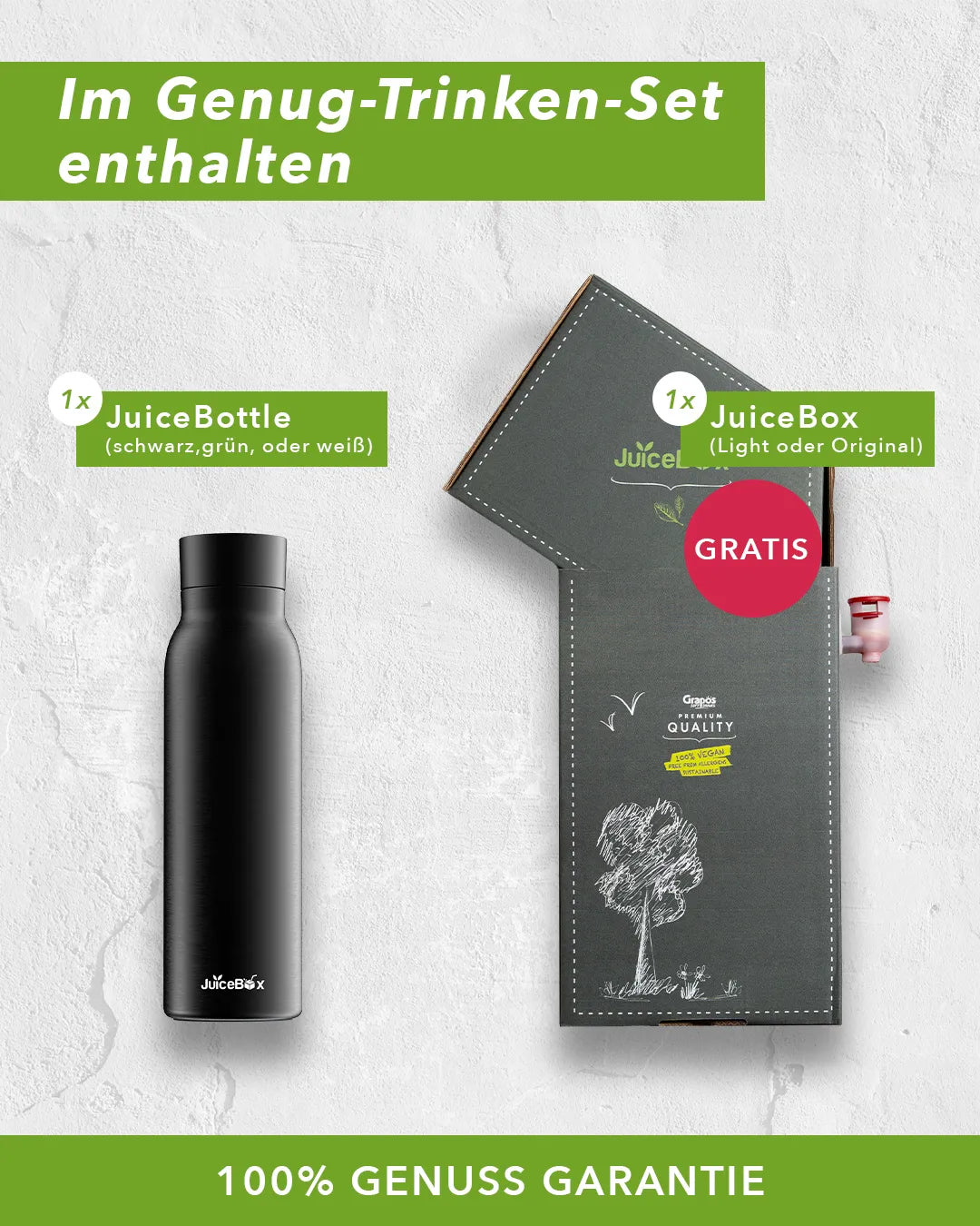 JuiceBox™ Genug-Trinken-Set