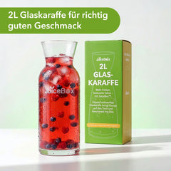 JuiceBox Glaskaraffe - 2 Liter