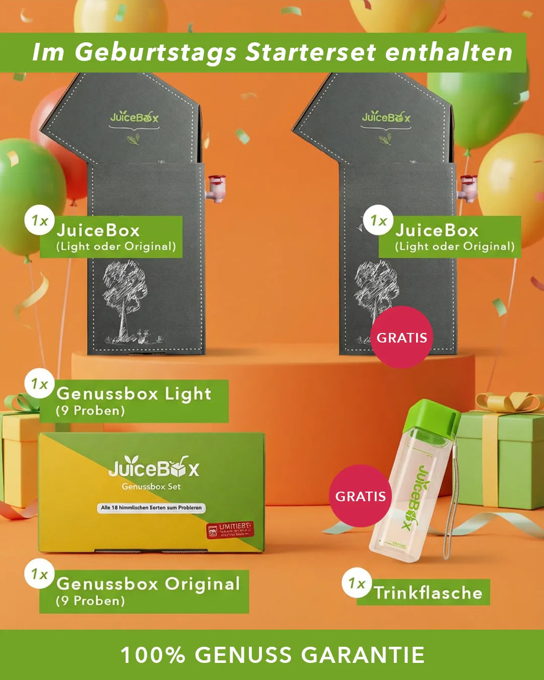 JuiceBox™ Geburtstags Starterset