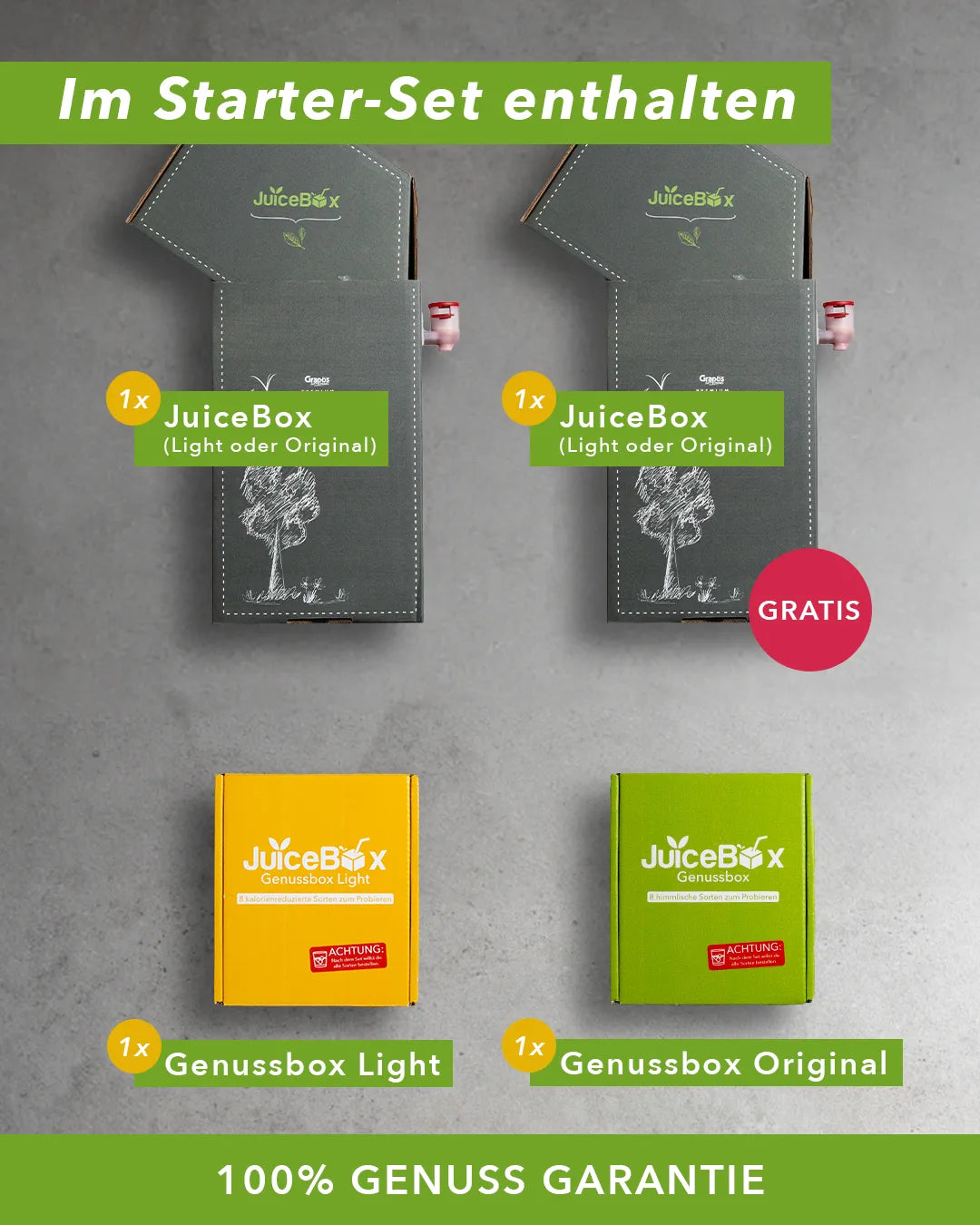 JuiceBox™ Premium Starter-Set