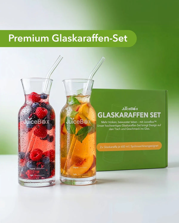 JuiceBox Glaskaraffen Set - 2x 600ml