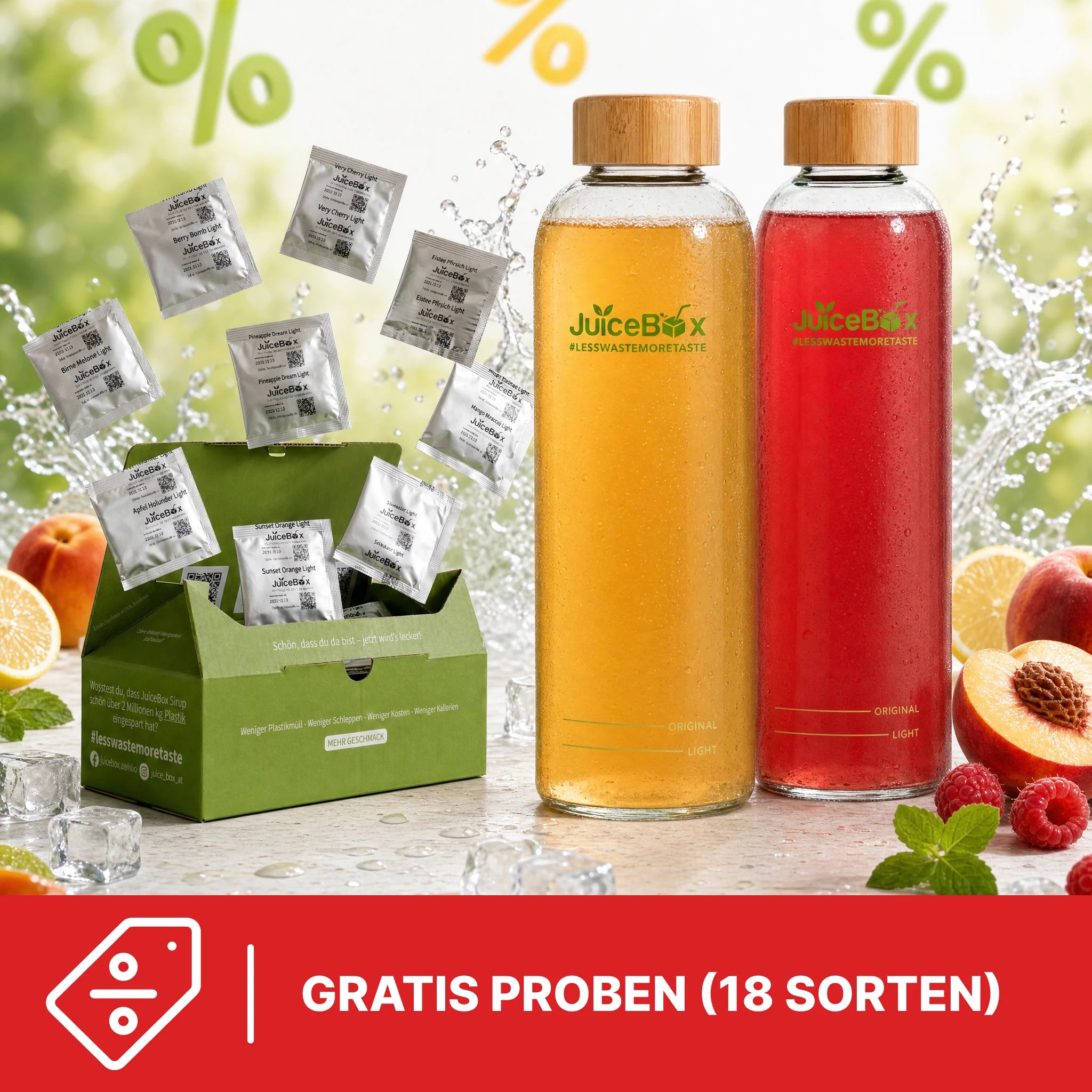 Super Summer Sale Glastrinkflaschen Spar-Set
