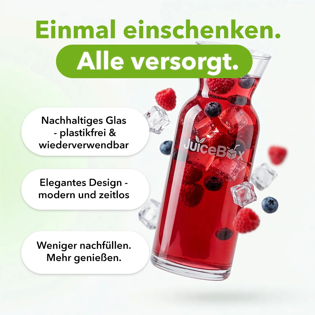 JuiceBox Glaskaraffe - 2 Liter