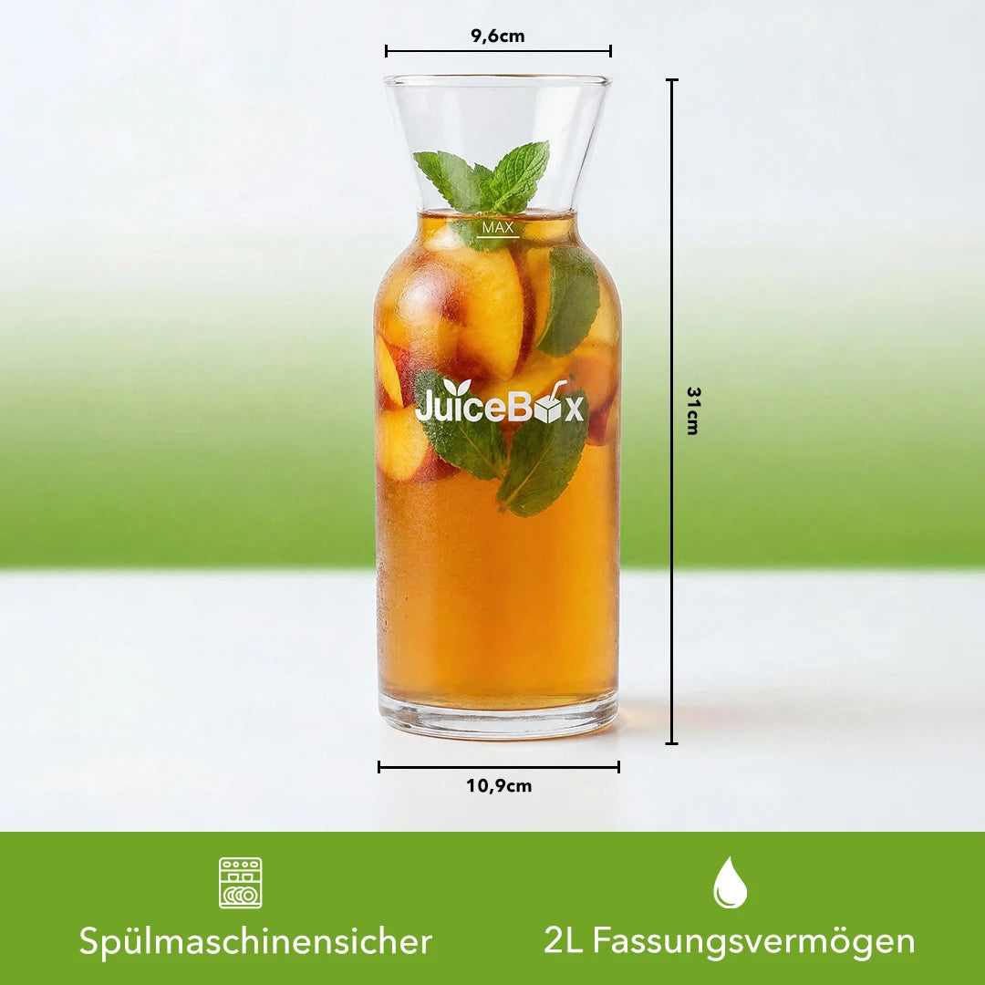 JuiceBox Glaskaraffe - 2 Liter