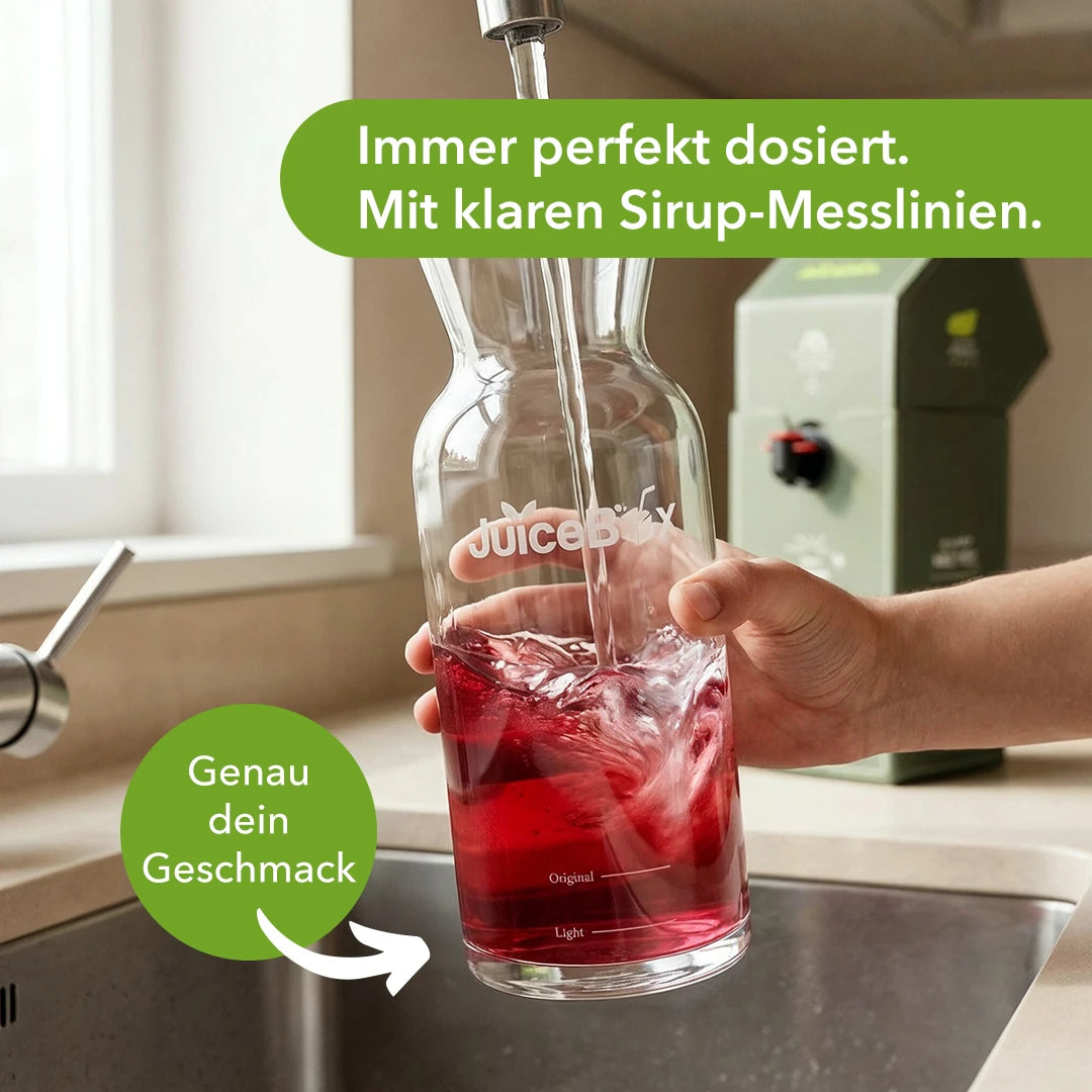JuiceBox Glaskaraffe - 2 Liter