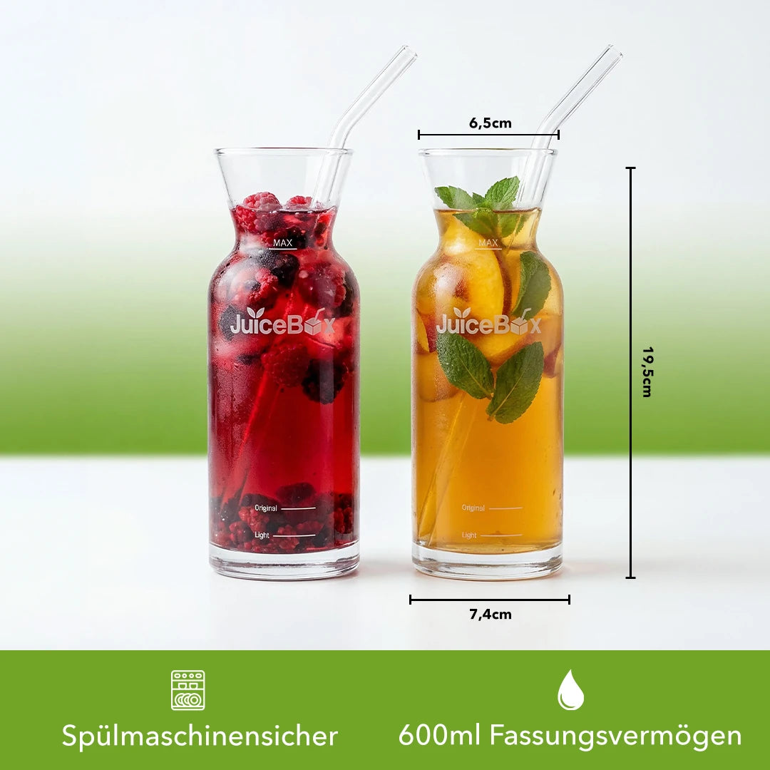 JuiceBox Glaskaraffen Set - 2x 600ml