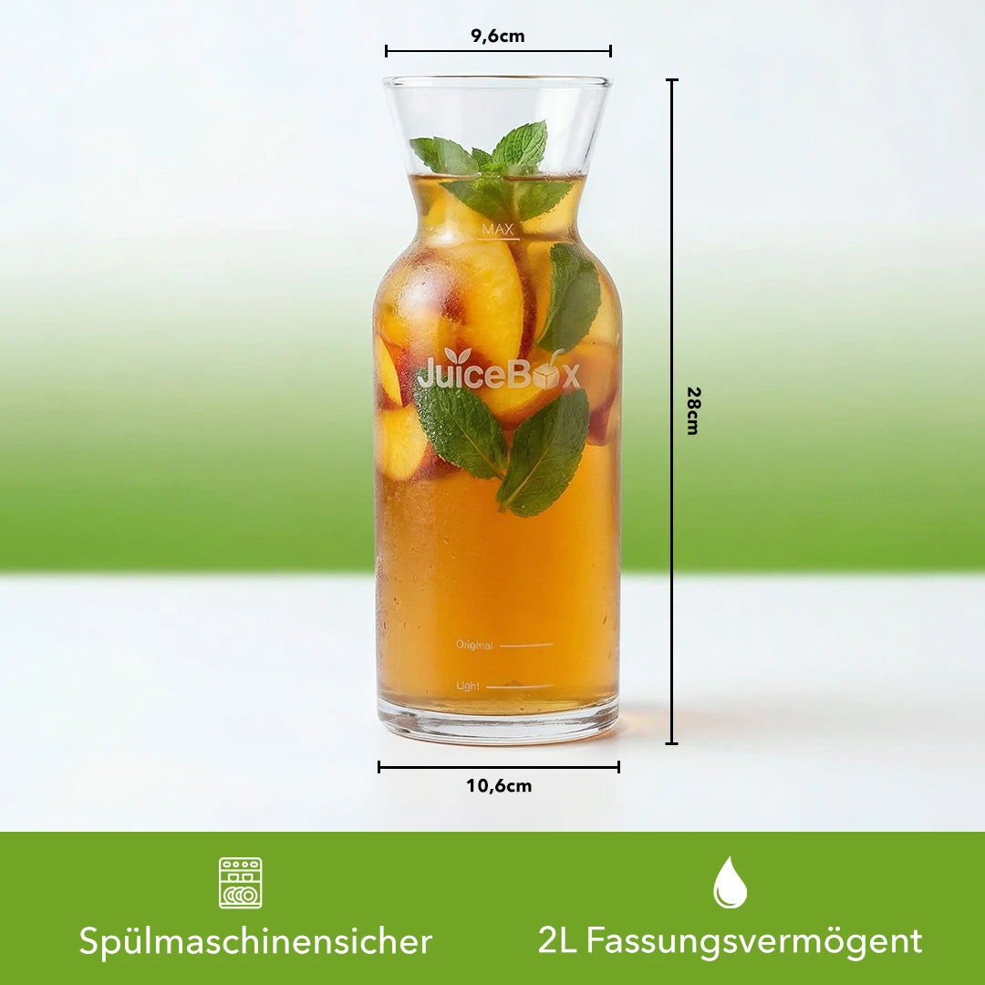 JuiceBox Glaskaraffe - 2 Liter