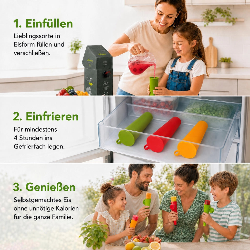 JuiceBox™ Squeezy Eisformen Set 6 Stück