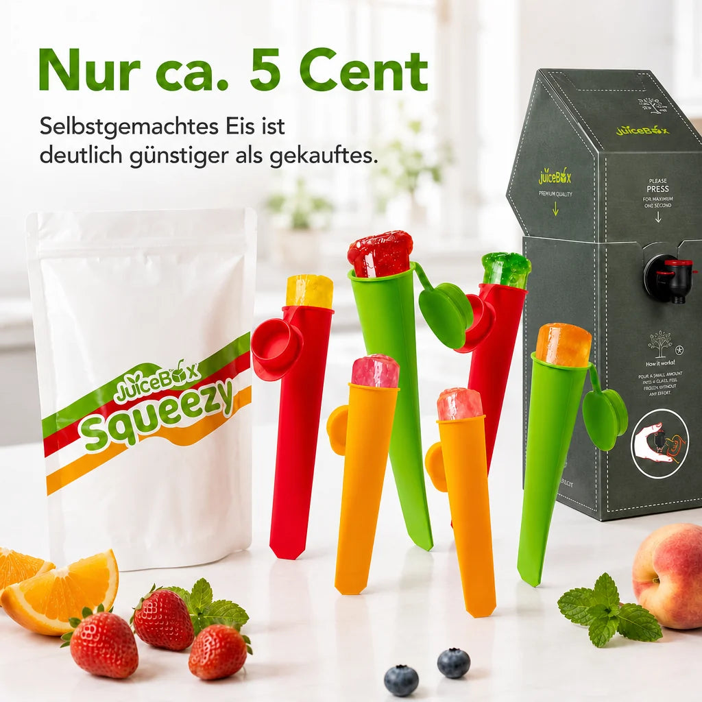 JuiceBox™ Squeezy Eisformen Set 6 Stück