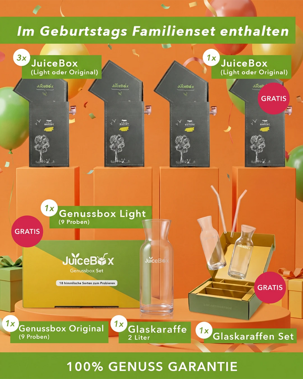JuiceBox™ Geburtstags Familienset