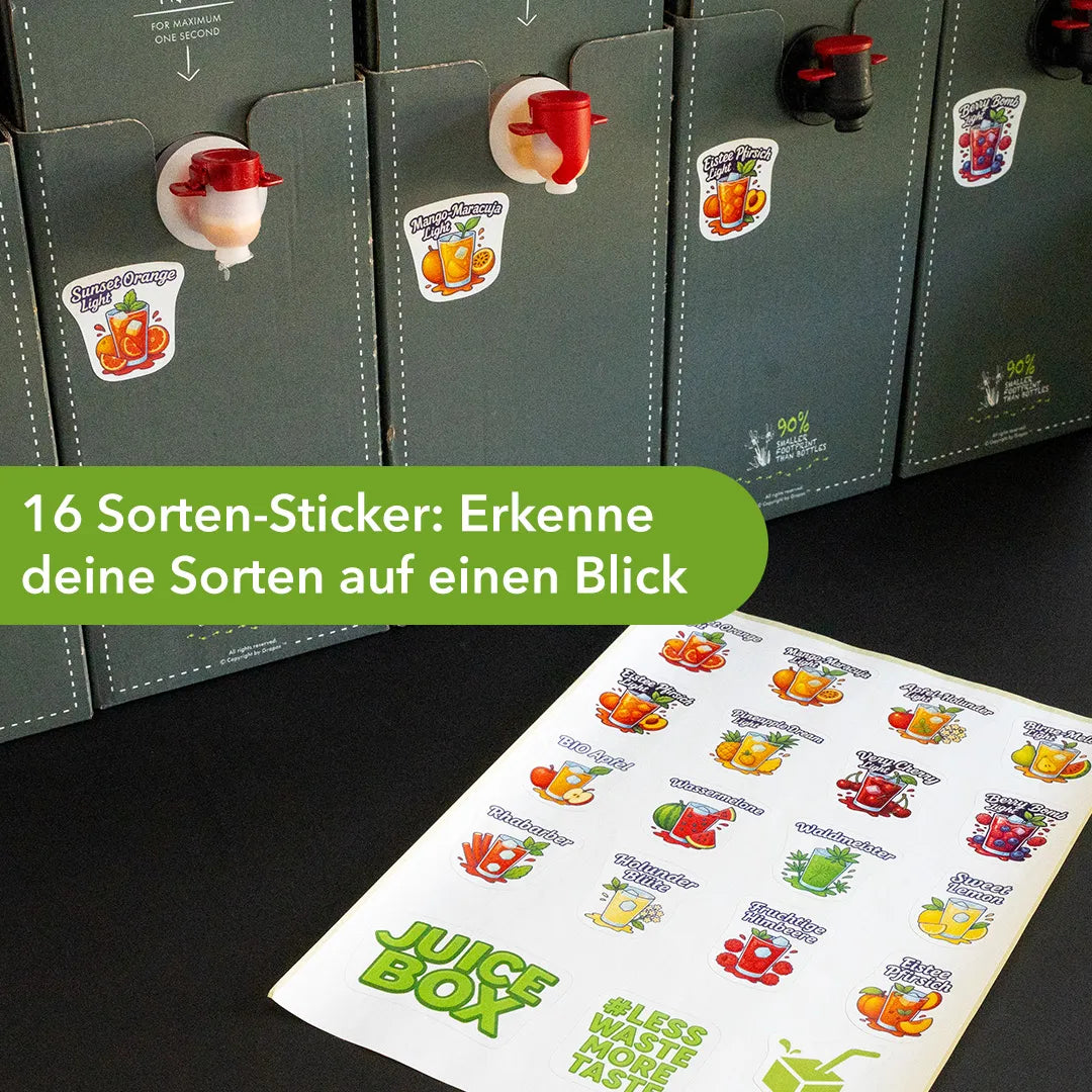 JuiceBox™ Sorten-Sticker