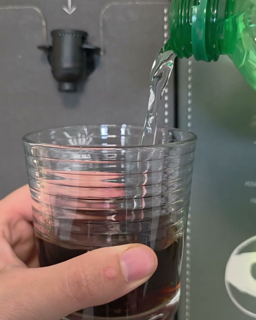 Wasser drauf